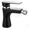 FERRO - Bateria bidetowa Algeo Square Black/Chrome BAQ6BLC